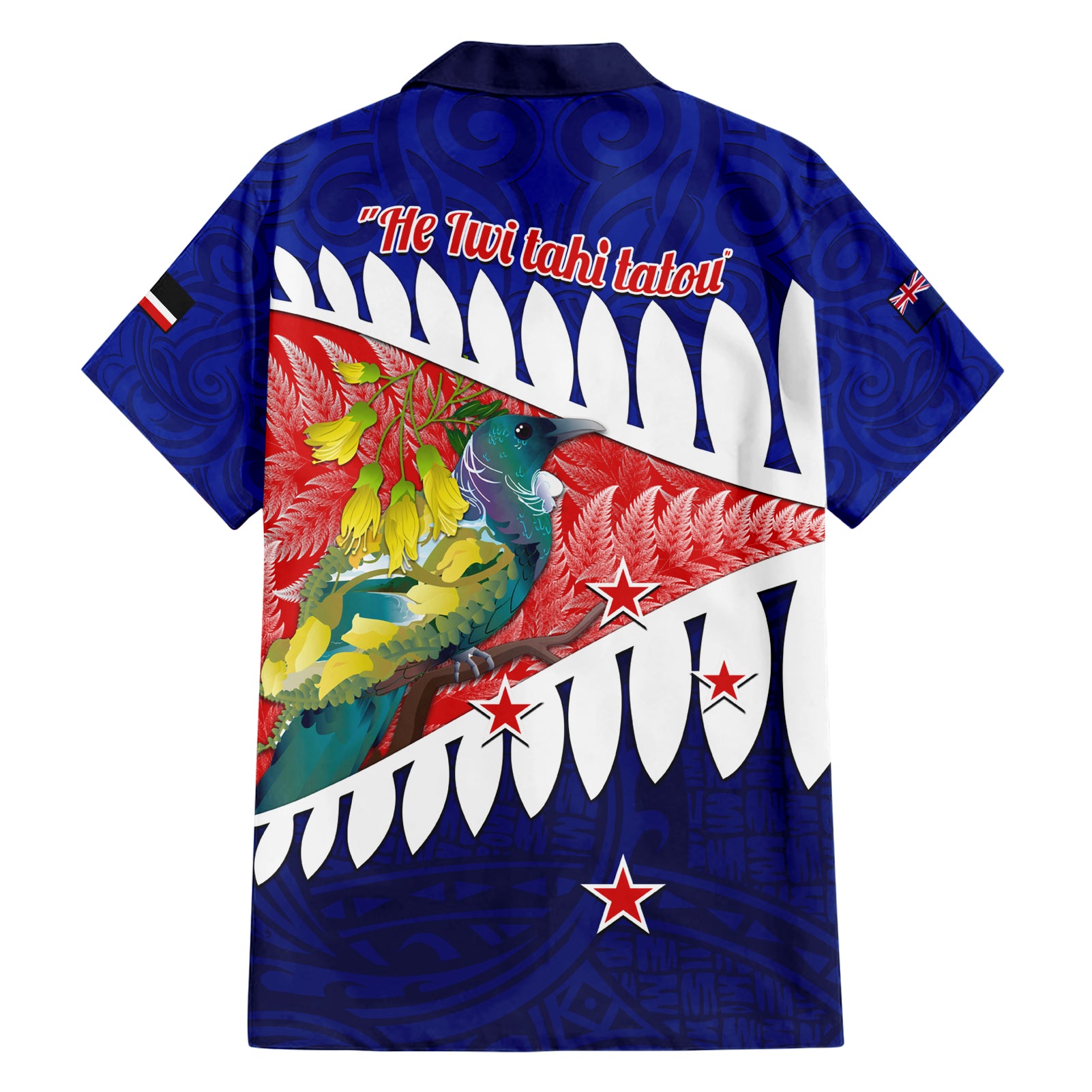 New Zealand Waitangi Day Hawaiian Shirt NZ Maori Tui Bird With Kowhai Flowers - Vibe Hoodie Shop