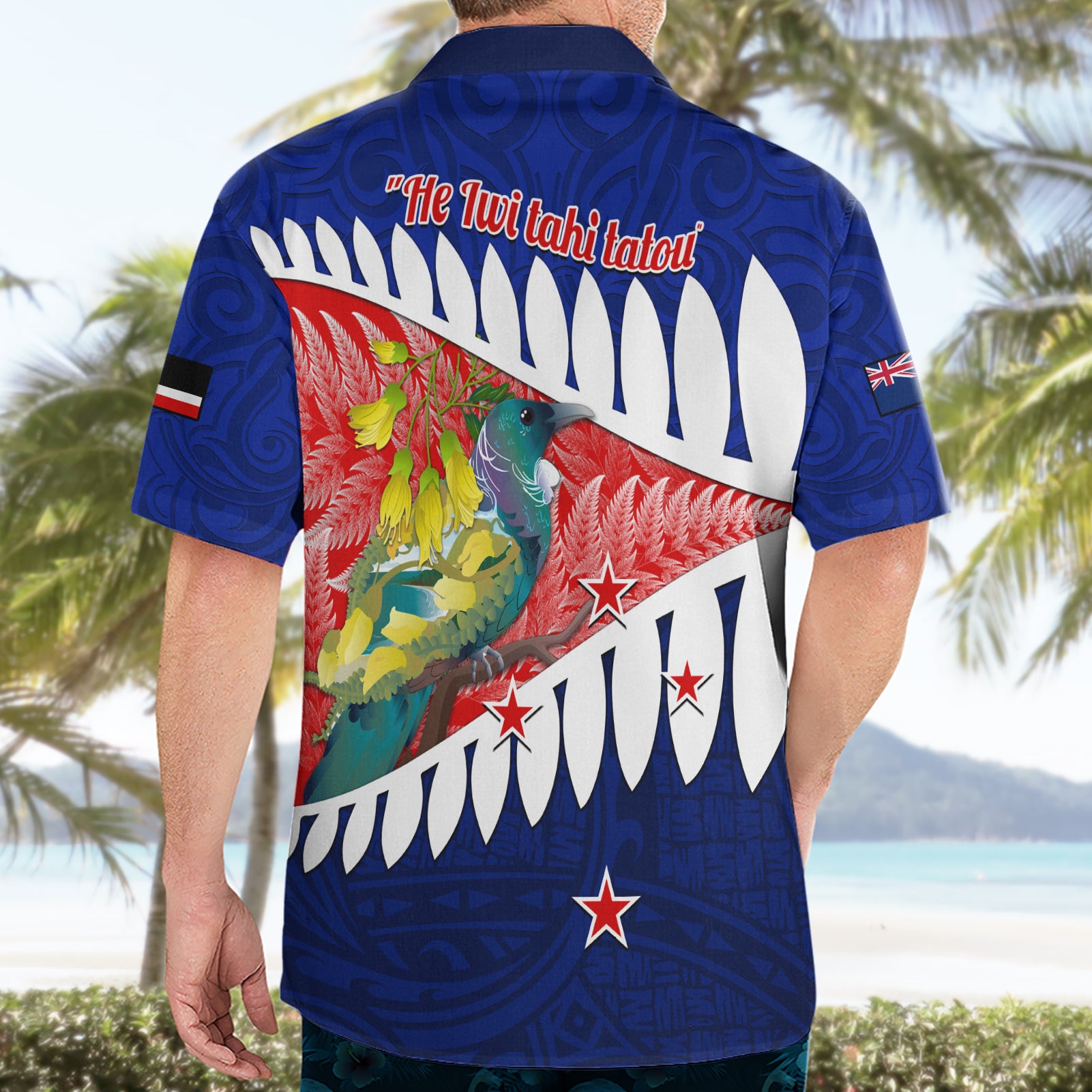 New Zealand Waitangi Day Hawaiian Shirt NZ Maori Tui Bird With Kowhai Flowers - Vibe Hoodie Shop