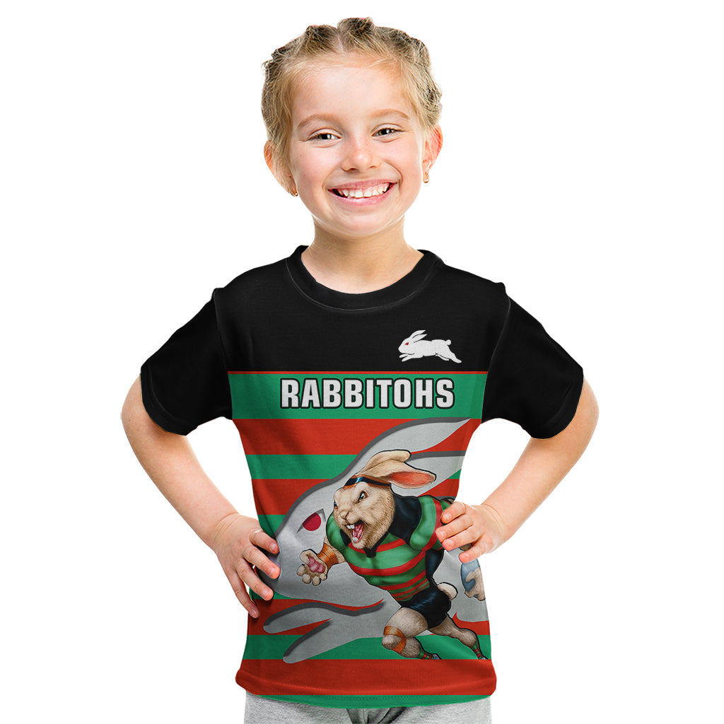 Rabbitohs Rugby 2023 Kid T Shirt Glory Glory Souths Unique - Vibe Hoodie Shop