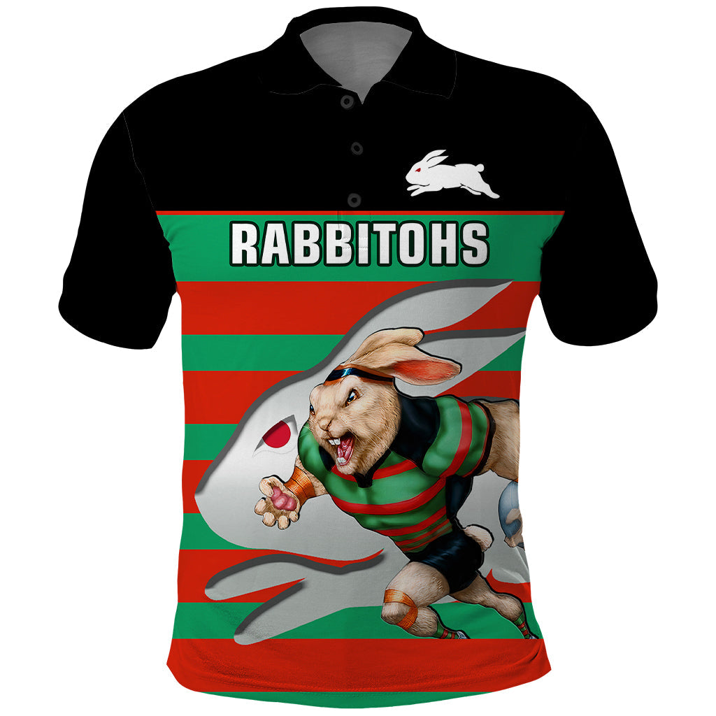 Rabbitohs Rugby 2023 Polo Shirt Glory Glory Souths Unique - Vibe Hoodie Shop