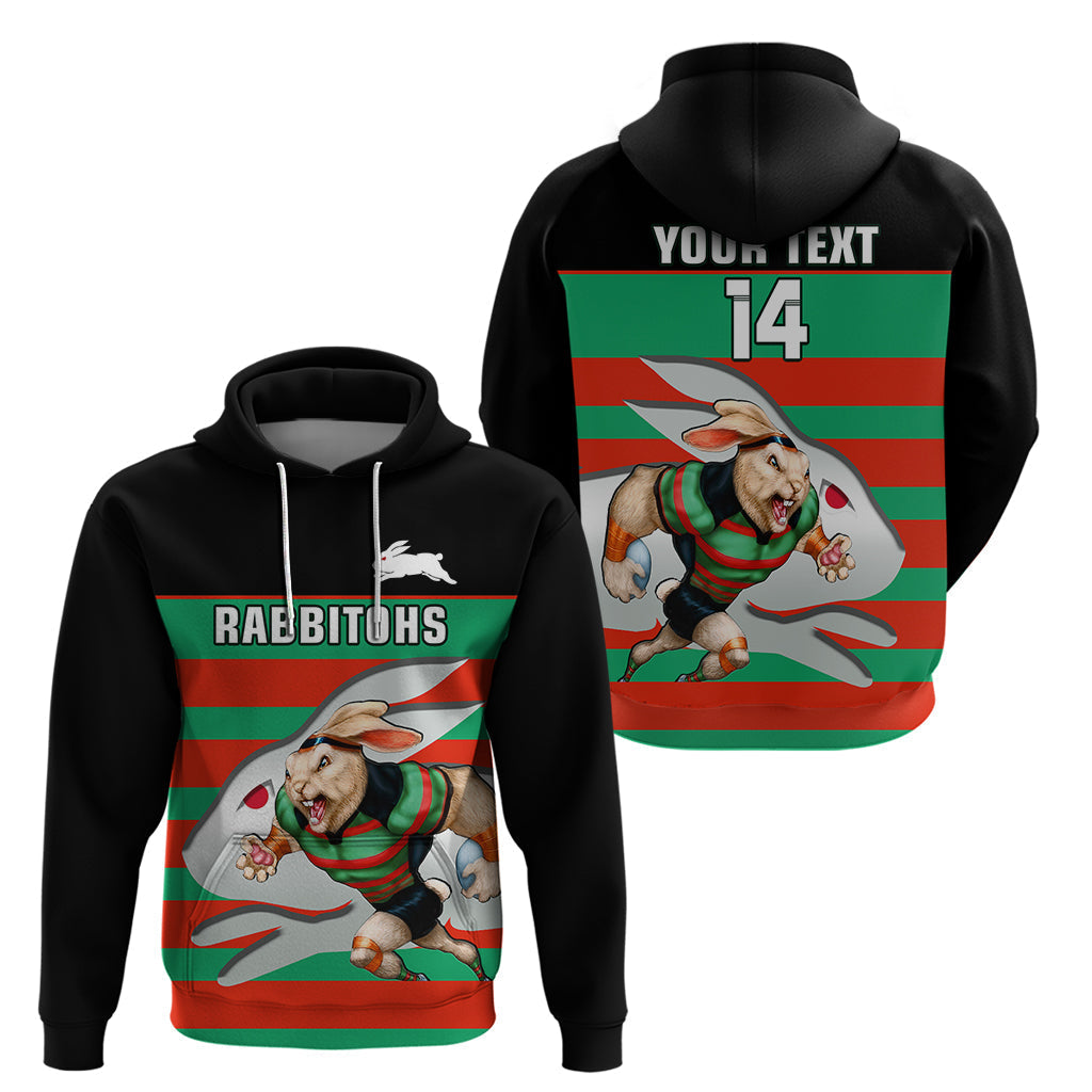 (Custom Text And Number) Rabbitohs Rugby 2023 Hoodie Glory Glory Souths Unique - Vibe Hoodie Shop
