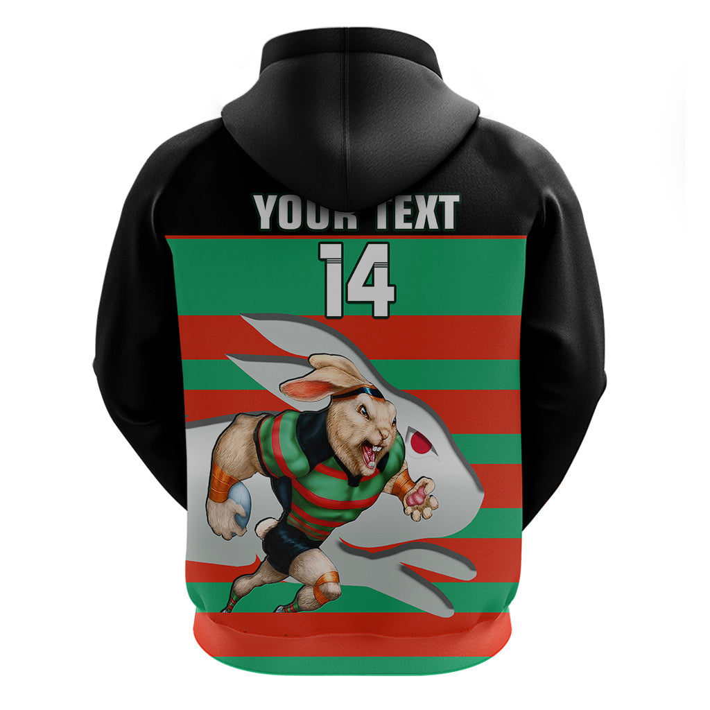 (Custom Text And Number) Rabbitohs Rugby 2023 Hoodie Glory Glory Souths Unique - Vibe Hoodie Shop