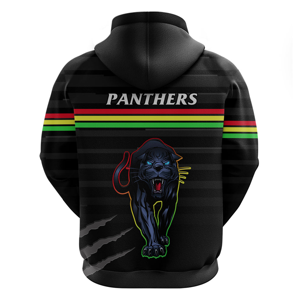 Penrith Panthers Rugby 2023 Hoodie The Riff Est 1966 Black Sporty - Vibe Hoodie Shop