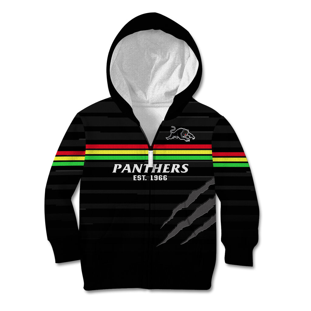 Penrith Panthers Rugby 2023 Kid Hoodie The Riff Est 1966 Black Sporty - Vibe Hoodie Shop