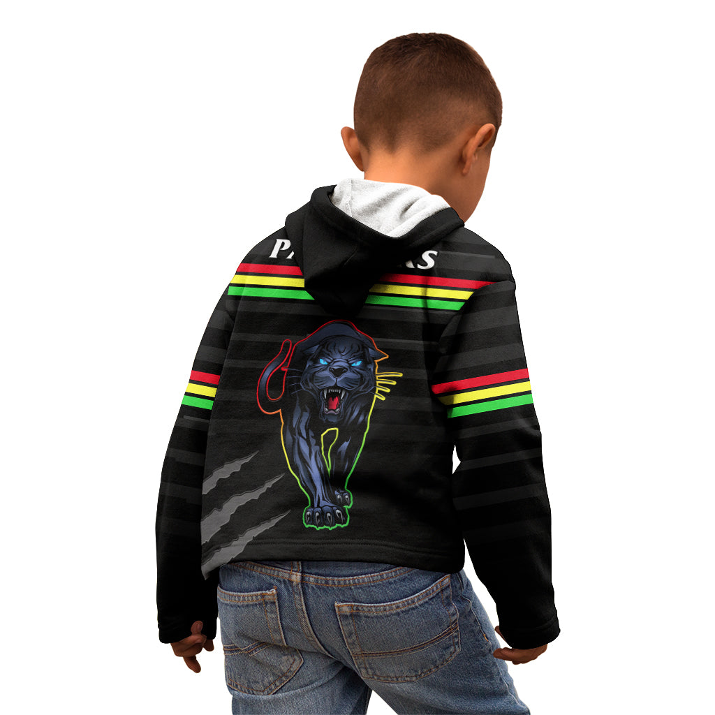 Penrith Panthers Rugby 2023 Kid Hoodie The Riff Est 1966 Black Sporty - Vibe Hoodie Shop