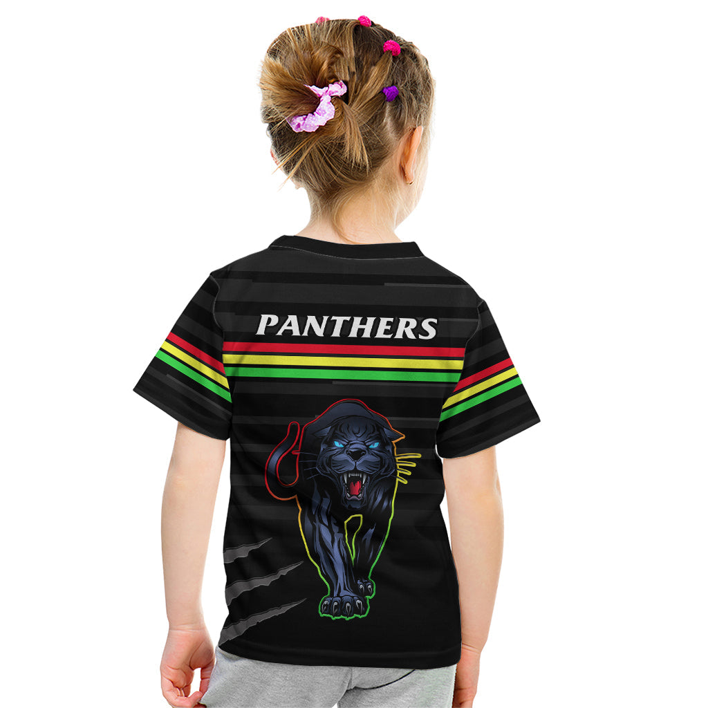 Penrith Panthers Rugby 2023 Kid T Shirt The Riff Est 1966 Black Sporty - Vibe Hoodie Shop