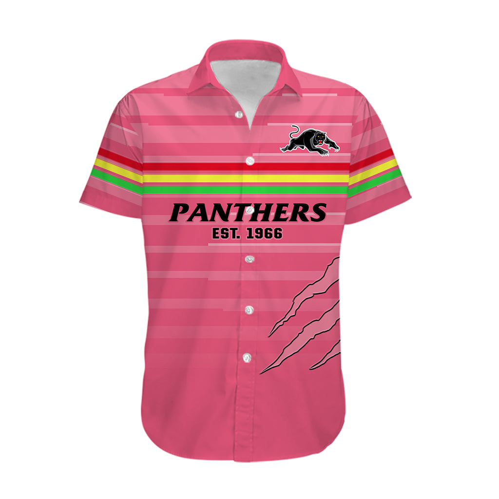 Penrith Panthers Rugby 2023 Hawaiian Shirt The Riff Est 1966 Pink Sporty - Vibe Hoodie Shop