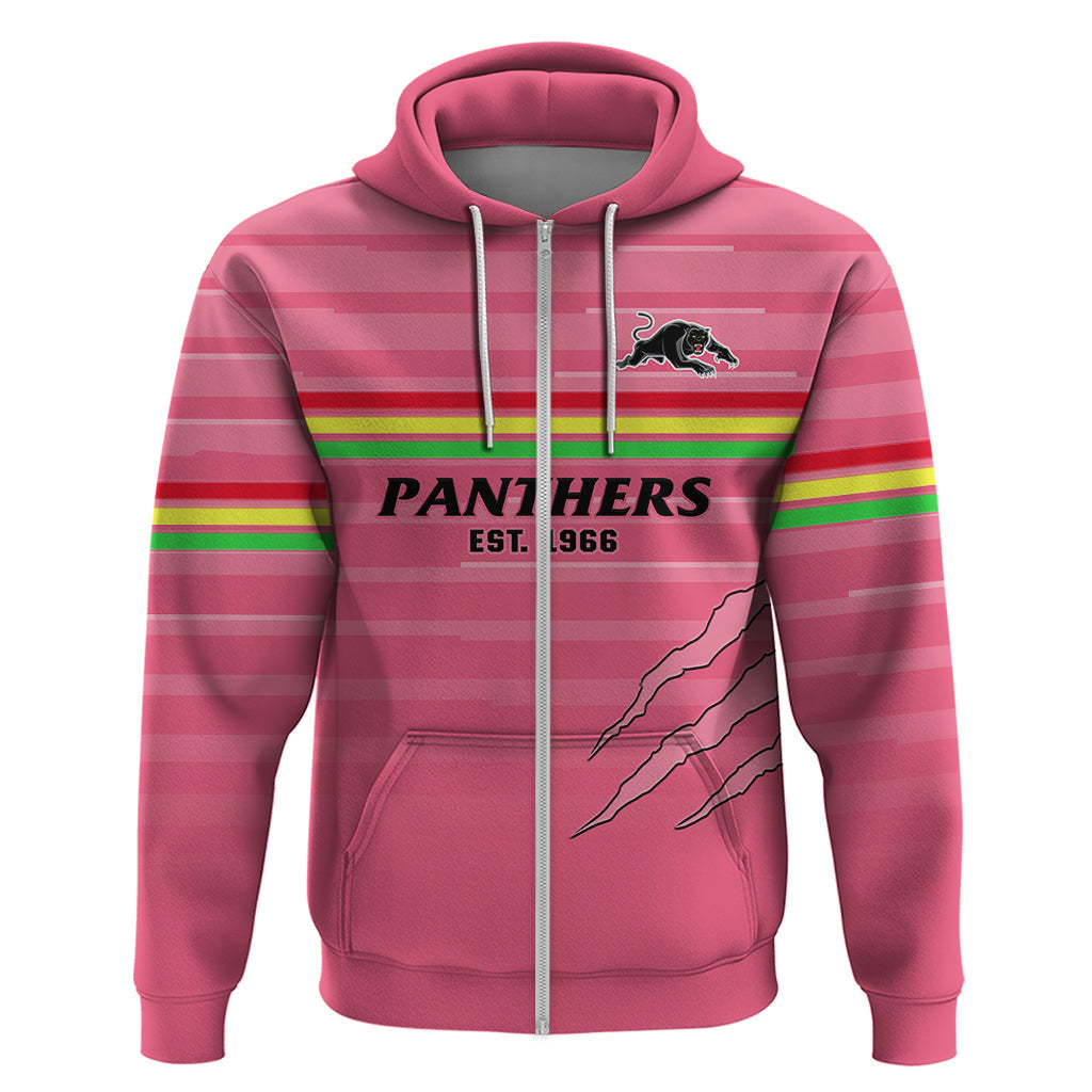 Penrith Panthers Rugby 2023 Hoodie The Riff Est 1966 Pink Sporty - Vibe Hoodie Shop