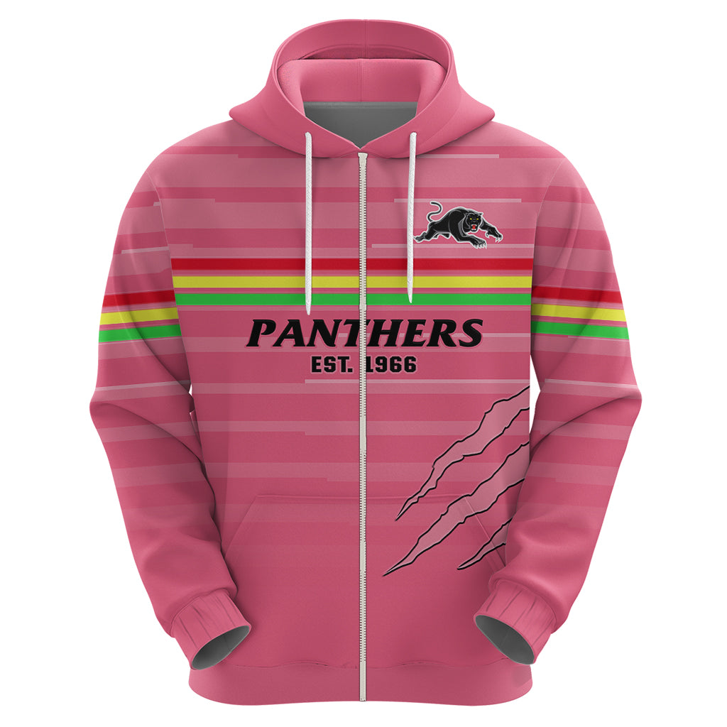 Penrith Panthers Rugby 2023 Hoodie The Riff Est 1966 Pink Sporty - Vibe Hoodie Shop