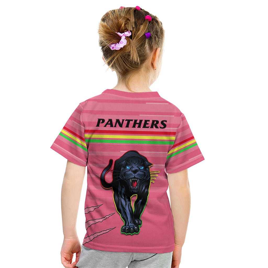 Penrith Panthers Rugby 2023 Kid T Shirt The Riff Est 1966 Pink Sporty - Vibe Hoodie Shop
