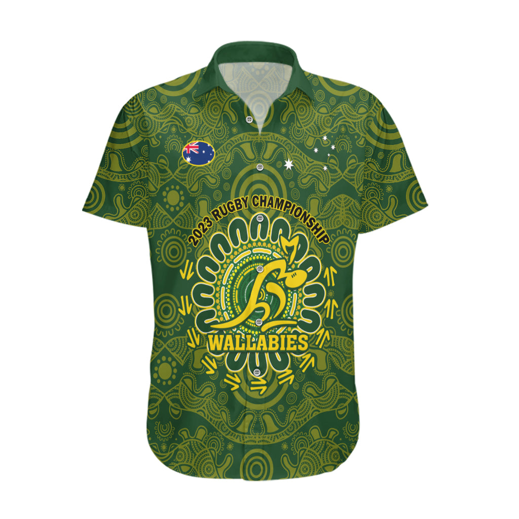 Australia Rugby Hawaiian Shirt Wallabies 2023 Go Champions Indigenous Art - Vibe Hoodie Shop