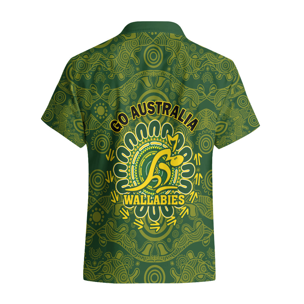 Australia Rugby Hawaiian Shirt Wallabies 2023 Go Champions Indigenous Art - Vibe Hoodie Shop