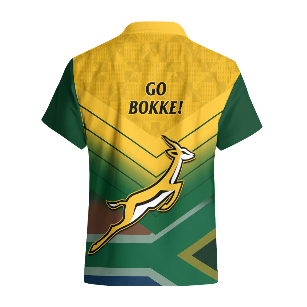 South Africa Rugby Hawaiian Shirt Springboks 2023 Go Champions African Pattern - Vibe Hoodie Shop