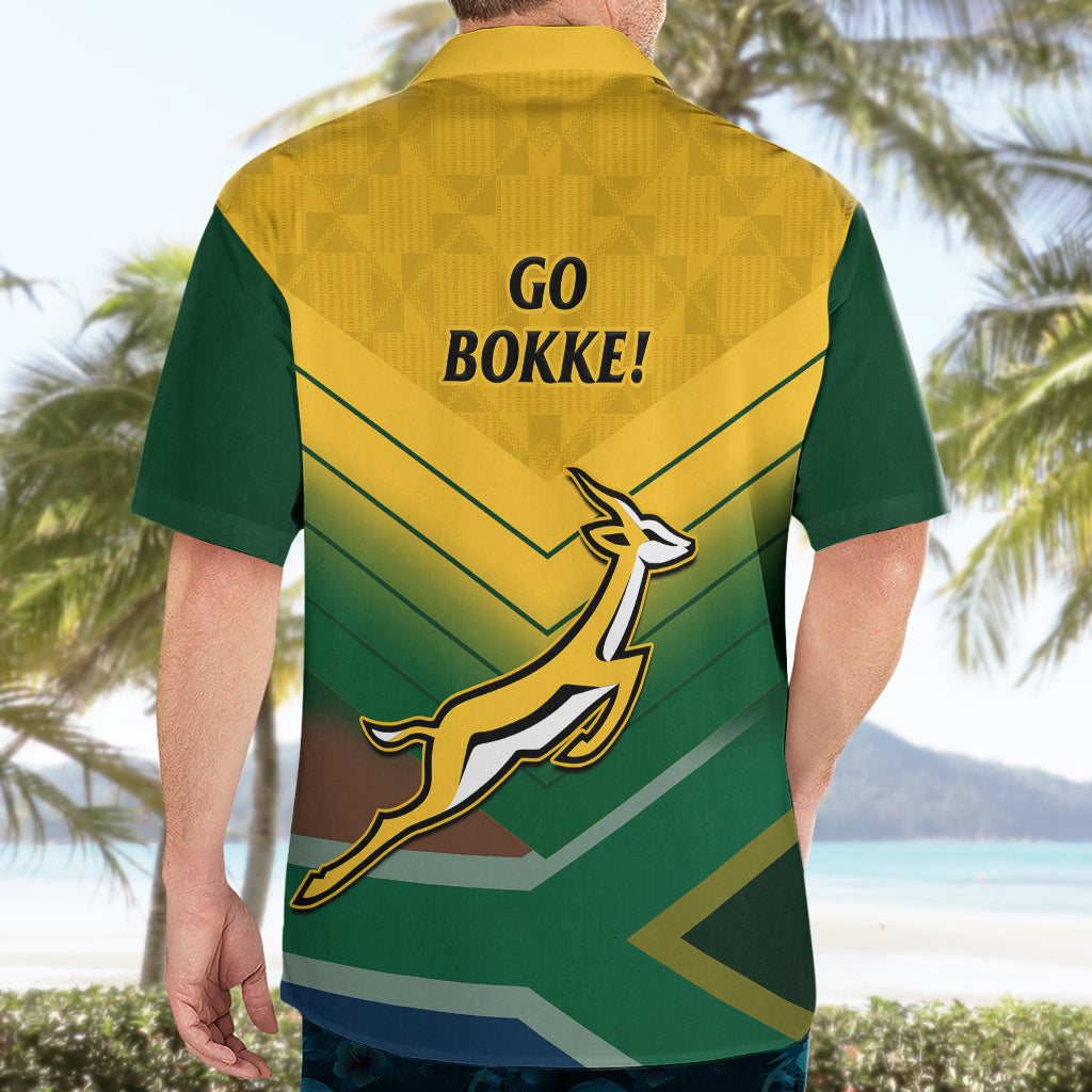 South Africa Rugby Hawaiian Shirt Springboks 2023 Go Champions African Pattern - Vibe Hoodie Shop