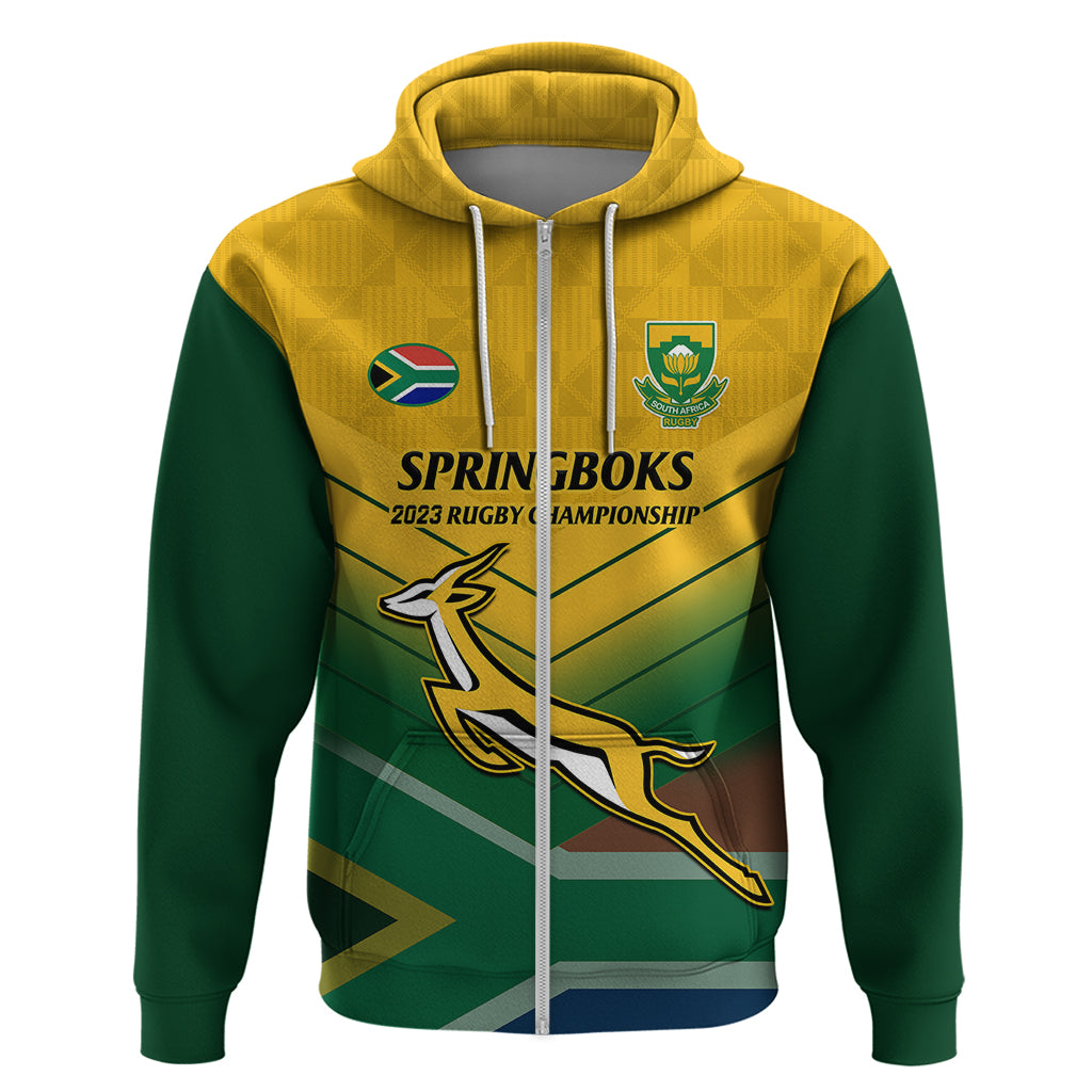 South Africa Rugby Hoodie Springboks 2023 Go Champions African Pattern - Vibe Hoodie Shop