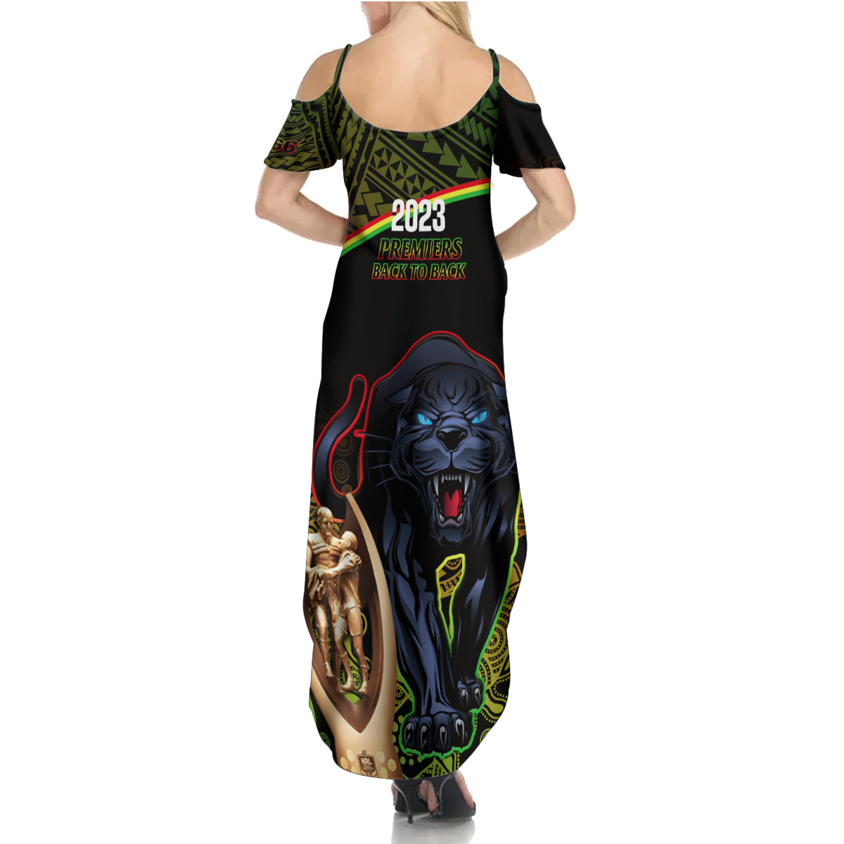 panthers-rugby-family-matching-summer-maxi-dress-and-hawaiian-shirt-go-premiers-back-to-back-polynesian-indigenous-art