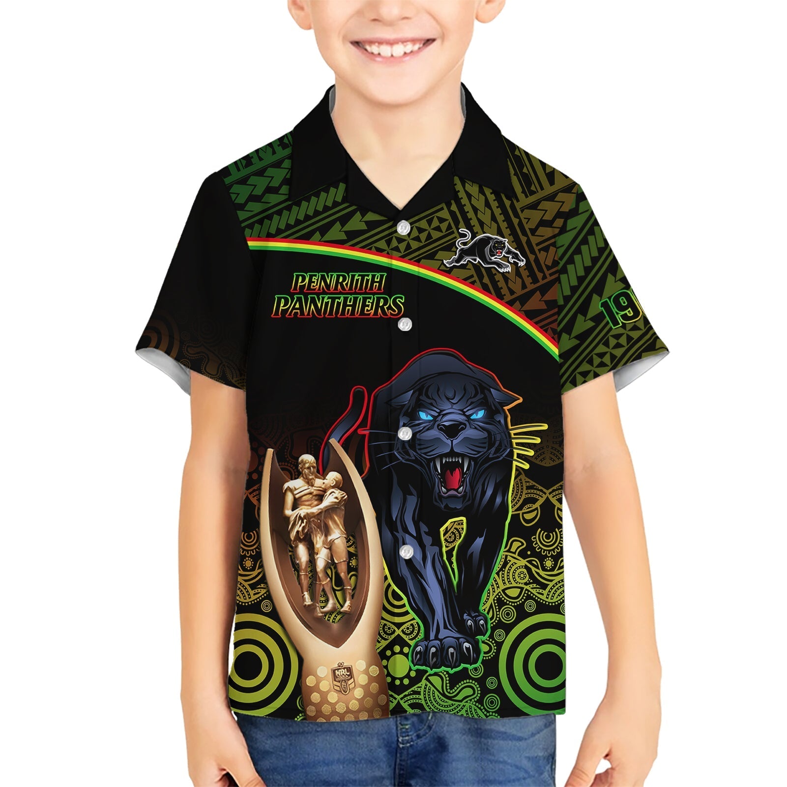 panthers-rugby-kid-hawaiian-shirt-go-premiers-back-to-back-polynesian-indigenous-art