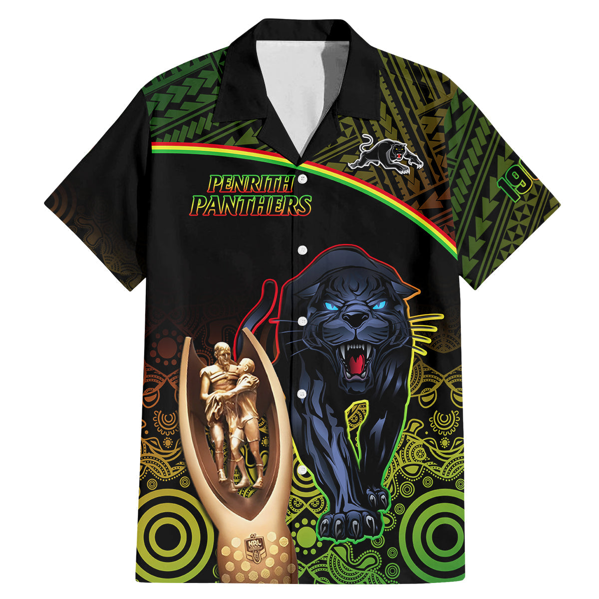 custom-panthers-rugby-family-matching-mermaid-dress-and-hawaiian-shirt-go-premiers-back-to-back-polynesian-indigenous-art