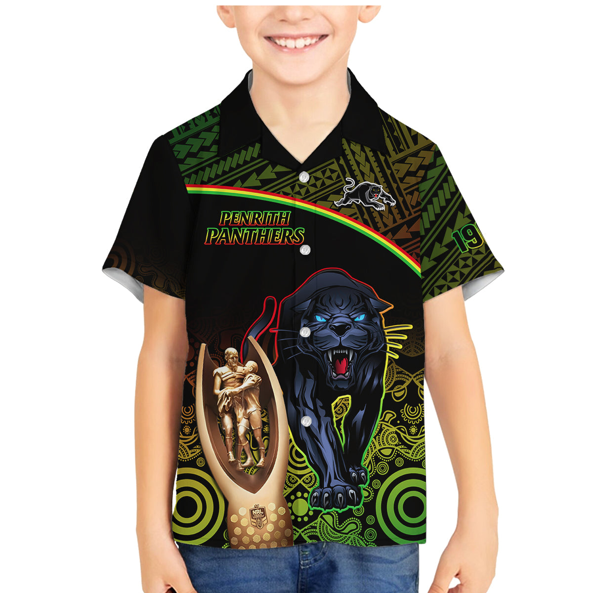 custom-panthers-rugby-family-matching-mermaid-dress-and-hawaiian-shirt-go-premiers-back-to-back-polynesian-indigenous-art