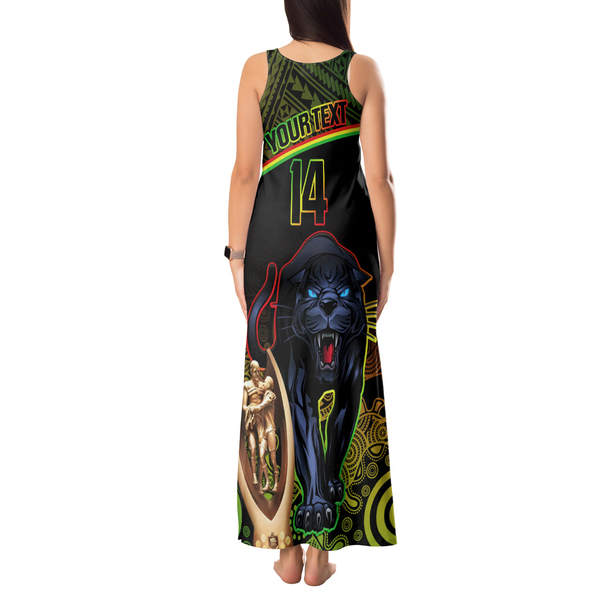 custom-panthers-rugby-tank-maxi-dress-go-premiers-back-to-back-polynesian-indigenous-art