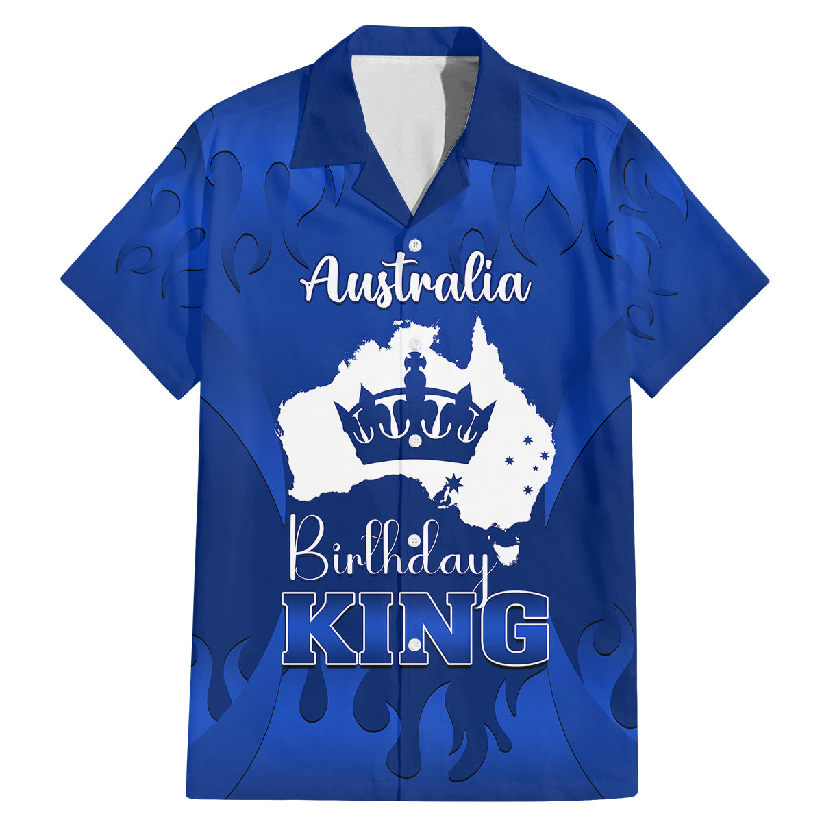 australia-king-birthday-family-matching-mermaid-dress-and-hawaiian-shirt-australian-map-with-crown-blue-version