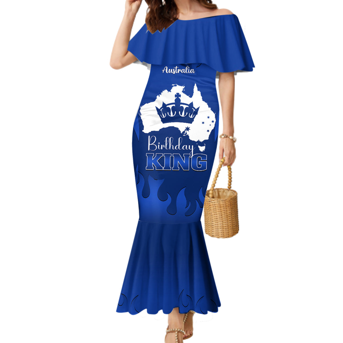 australia-king-birthday-family-matching-mermaid-dress-and-hawaiian-shirt-australian-map-with-crown-blue-version