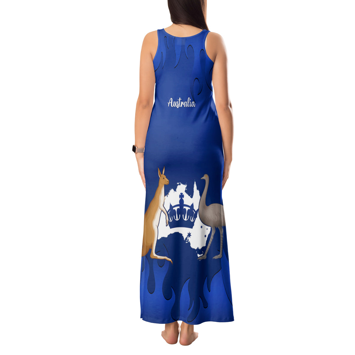 australia-king-birthday-tank-maxi-dress-australian-map-with-crown-blue-version