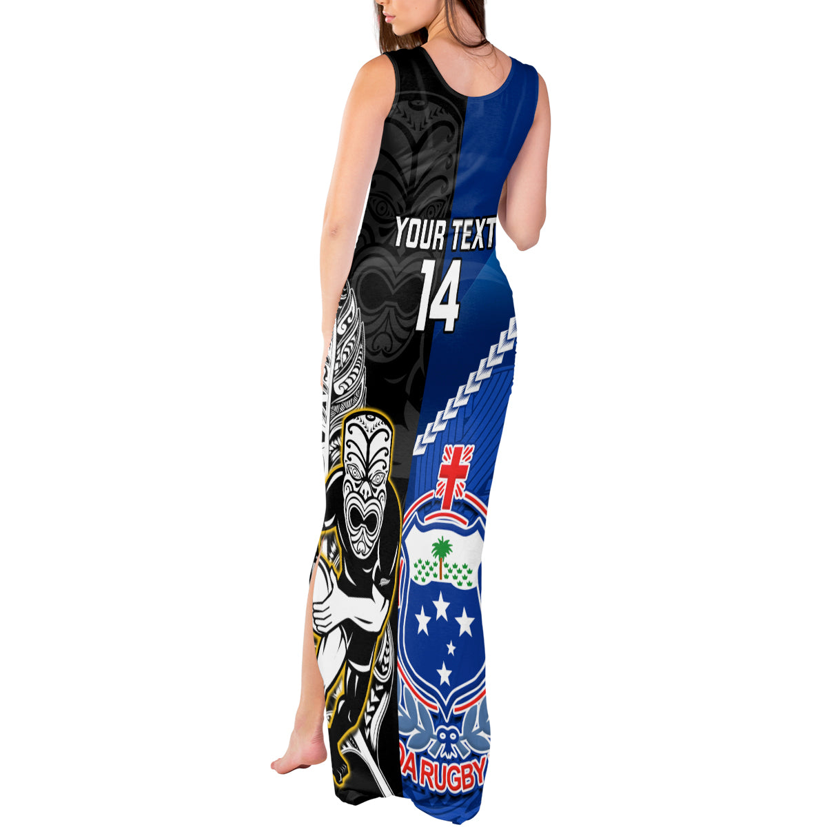 custom-new-zealand-and-samoa-rugby-tank-maxi-dress-all-black-tiki-fern-mix-manu-samoa-2023-world-cup