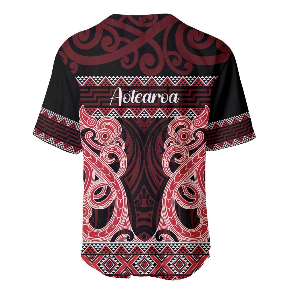 Kia Ora New Zealand Baseball Jersey Maori Language Week Whero Taniko Motif - Vibe Hoodie