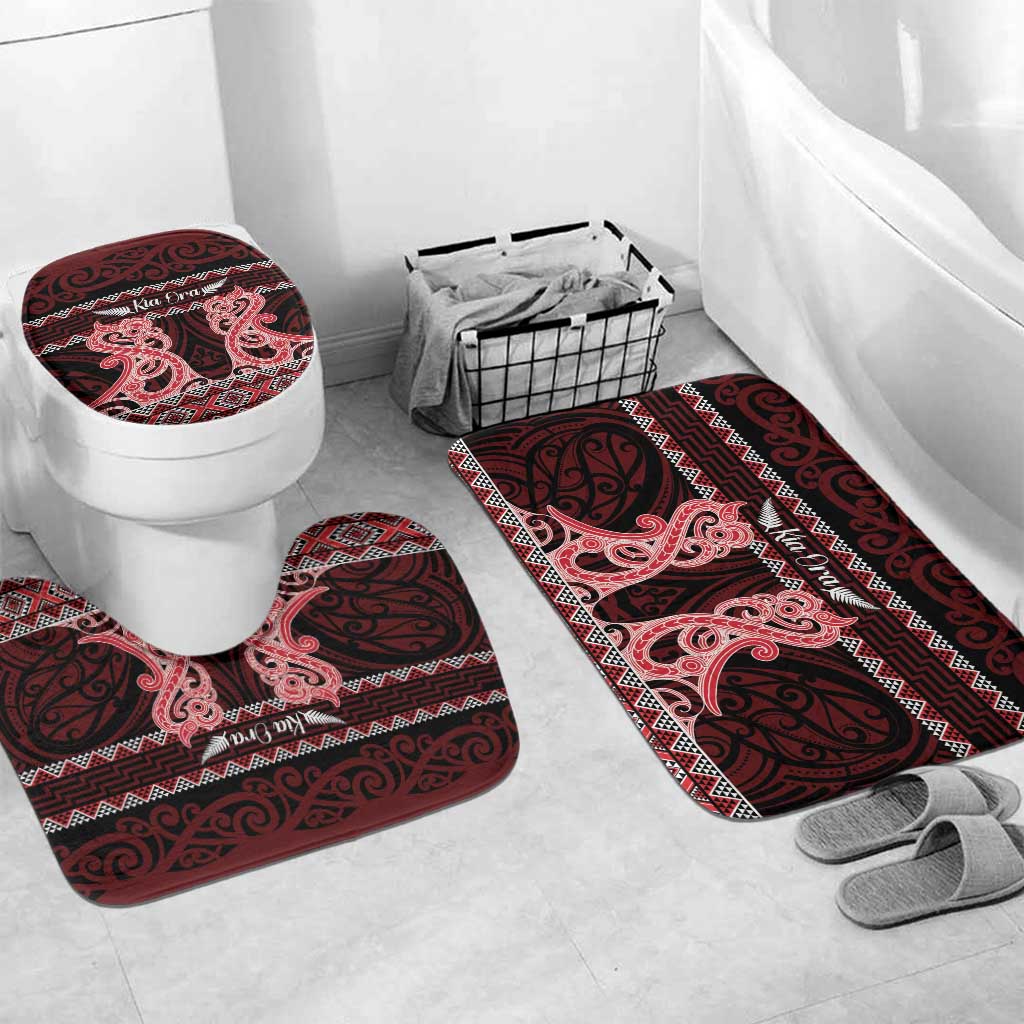 Kia Ora New Zealand Bathroom Set Maori Language Week Whero Taniko Motif - Vibe Hoodie