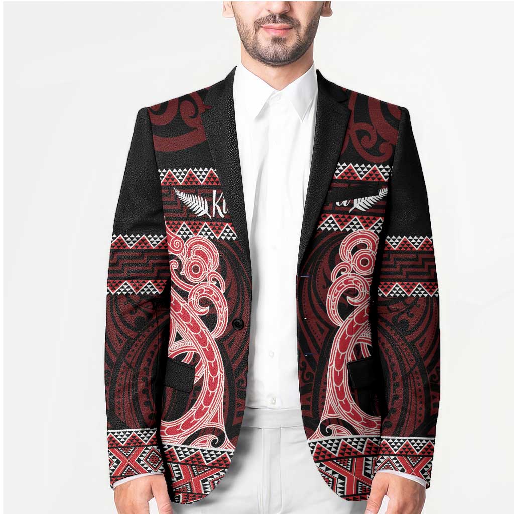Kia Ora New Zealand Blazer Maori Language Week Whero Taniko Motif - Vibe Hoodie