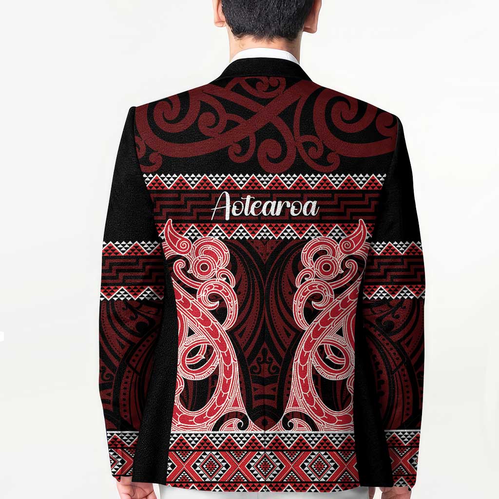 Kia Ora New Zealand Blazer Maori Language Week Whero Taniko Motif - Vibe Hoodie