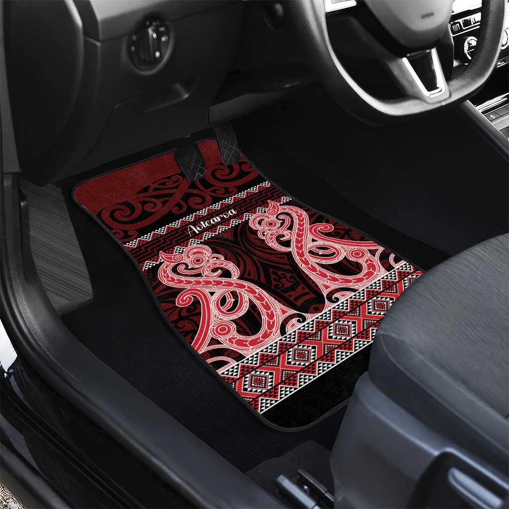 Kia Ora New Zealand Car Mats Maori Language Week Whero Taniko Motif - Vibe Hoodie