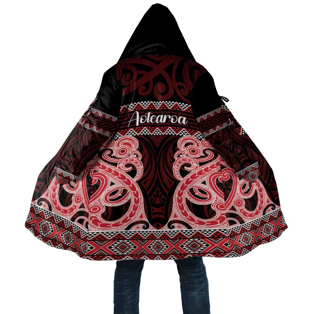 Kia Ora New Zealand Cloak Maori Language Week Whero Taniko Motif - Vibe Hoodie