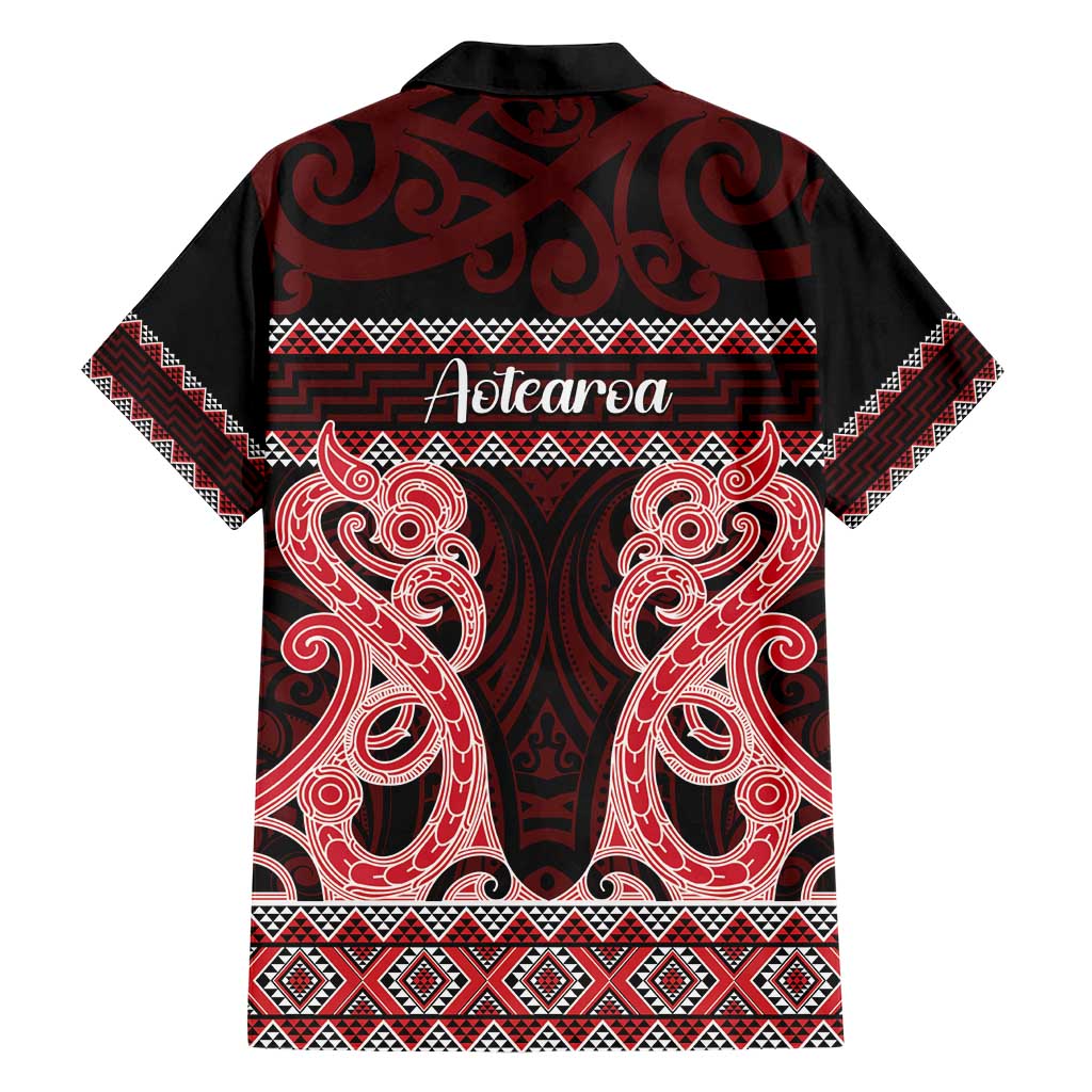 Kia Ora New Zealand Hawaiian Shirt Maori Language Week Whero Taniko Motif - Vibe Hoodie