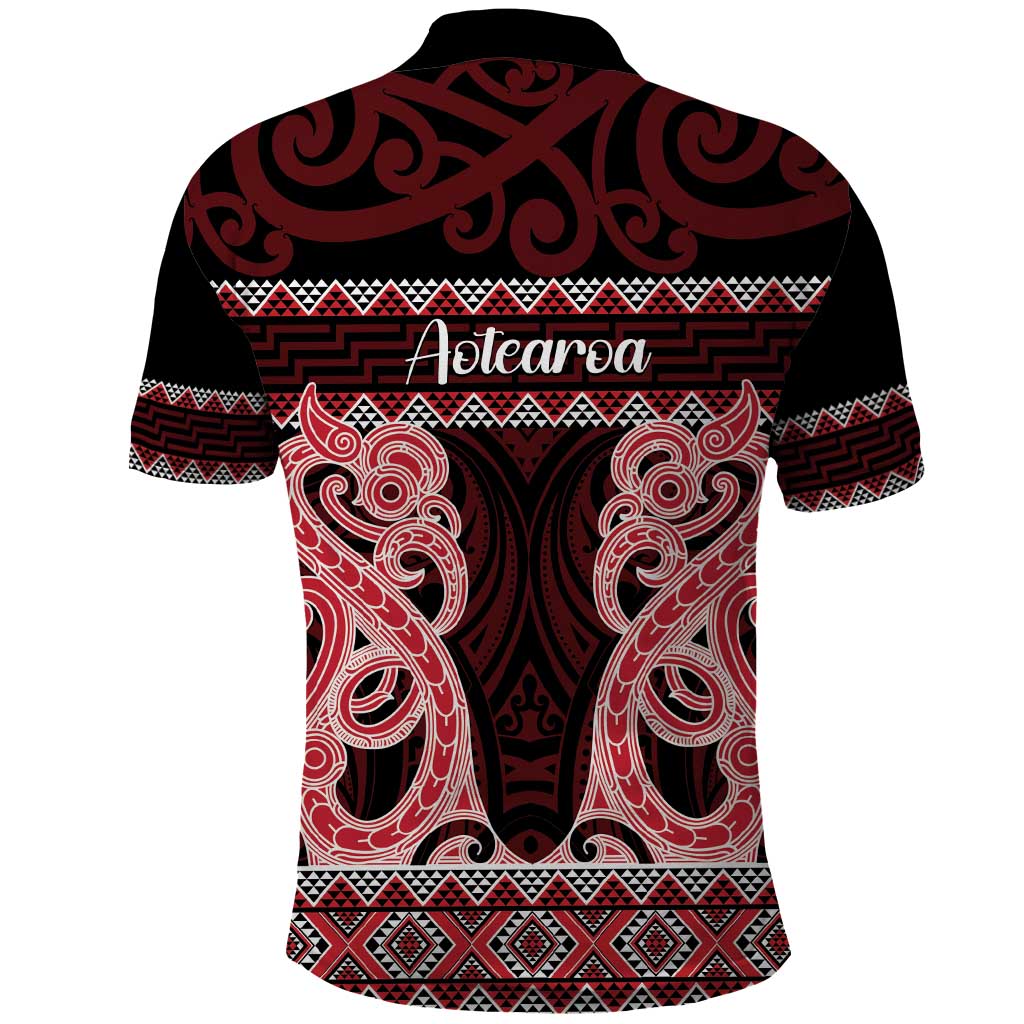Kia Ora New Zealand Polo Shirt Maori Language Week Whero Taniko Motif - Vibe Hoodie