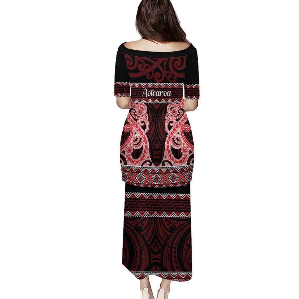 Kia Ora New Zealand Puletasi Maori Language Week Whero Taniko Motif - Vibe Hoodie