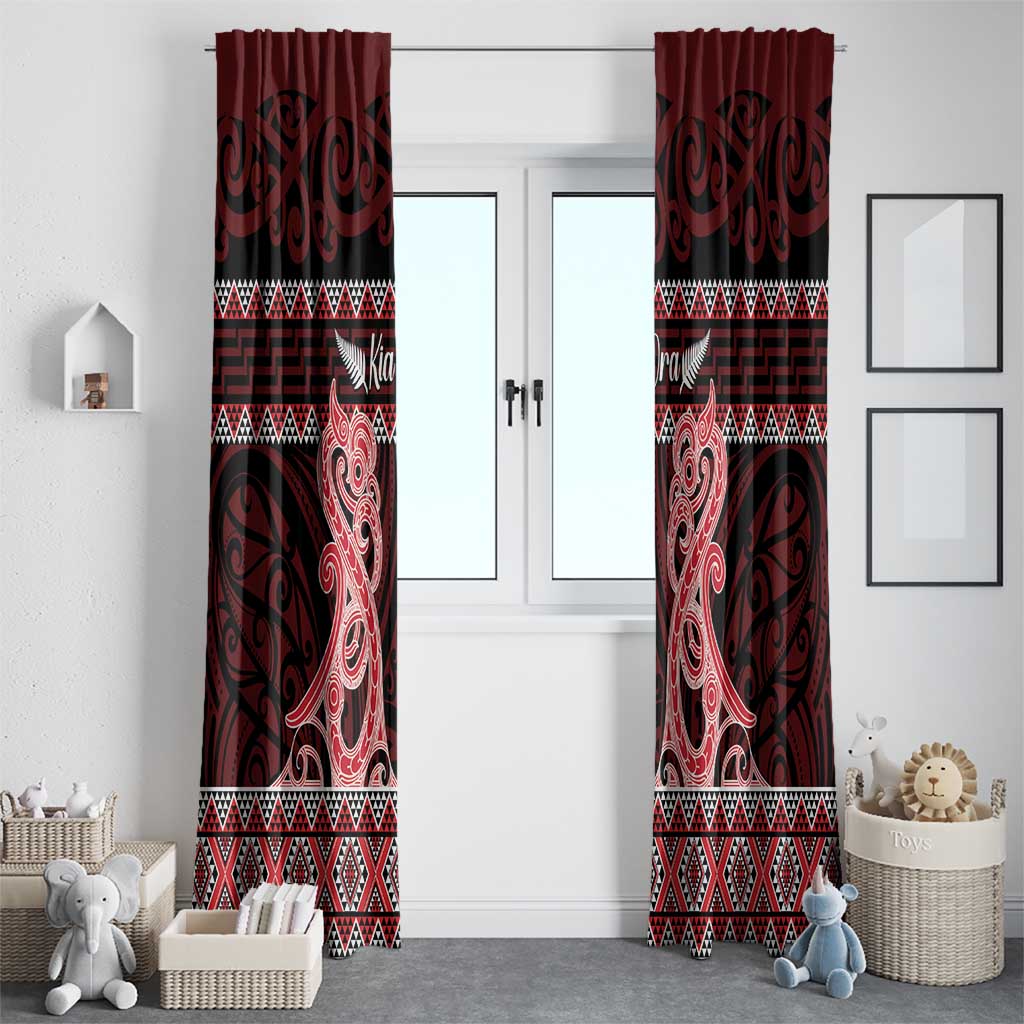 Kia Ora New Zealand Window Curtain Maori Language Week Whero Taniko Motif - Vibe Hoodie