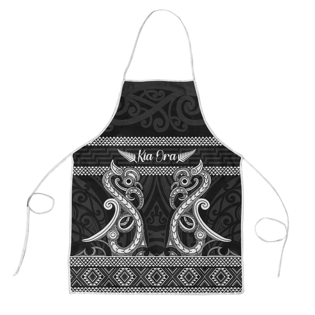 Kia Ora New Zealand Apron Maori Language Week Pango Taniko Motif - Vibe Hoodie