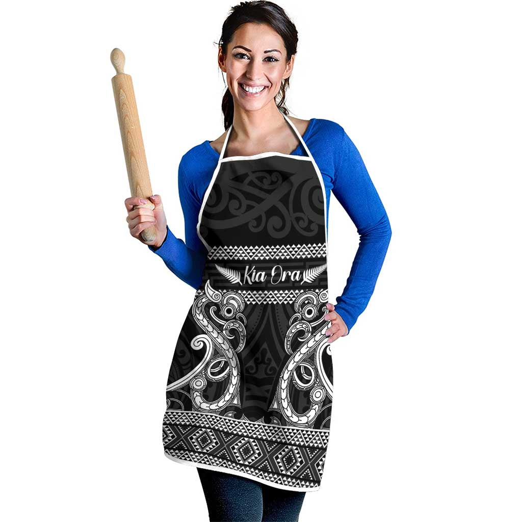 Kia Ora New Zealand Apron Maori Language Week Pango Taniko Motif - Vibe Hoodie