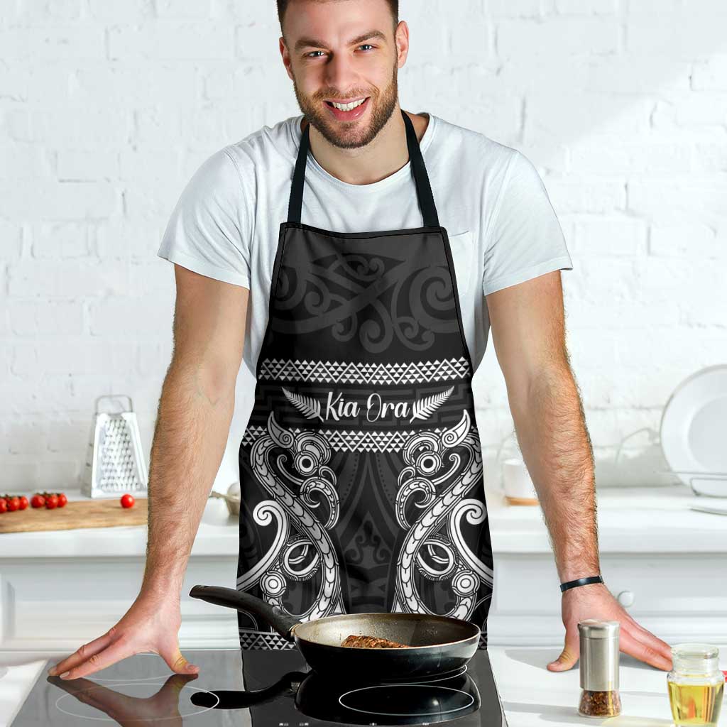 Kia Ora New Zealand Apron Maori Language Week Pango Taniko Motif - Vibe Hoodie