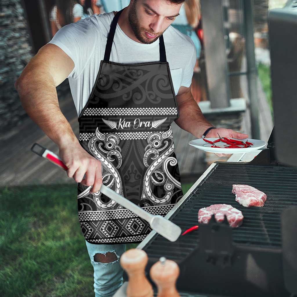 Kia Ora New Zealand Apron Maori Language Week Pango Taniko Motif - Vibe Hoodie