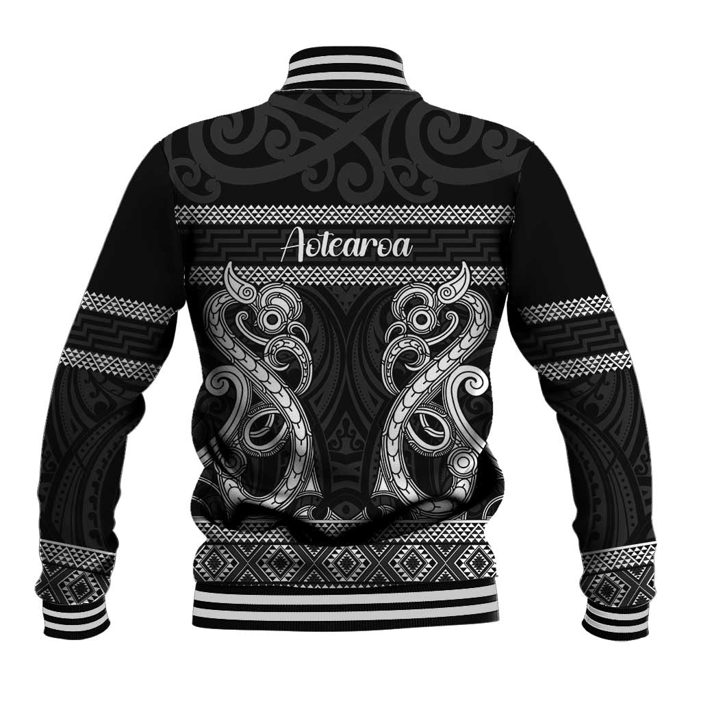 Kia Ora New Zealand Baseball Jacket Maori Language Week Pango Taniko Motif - Vibe Hoodie
