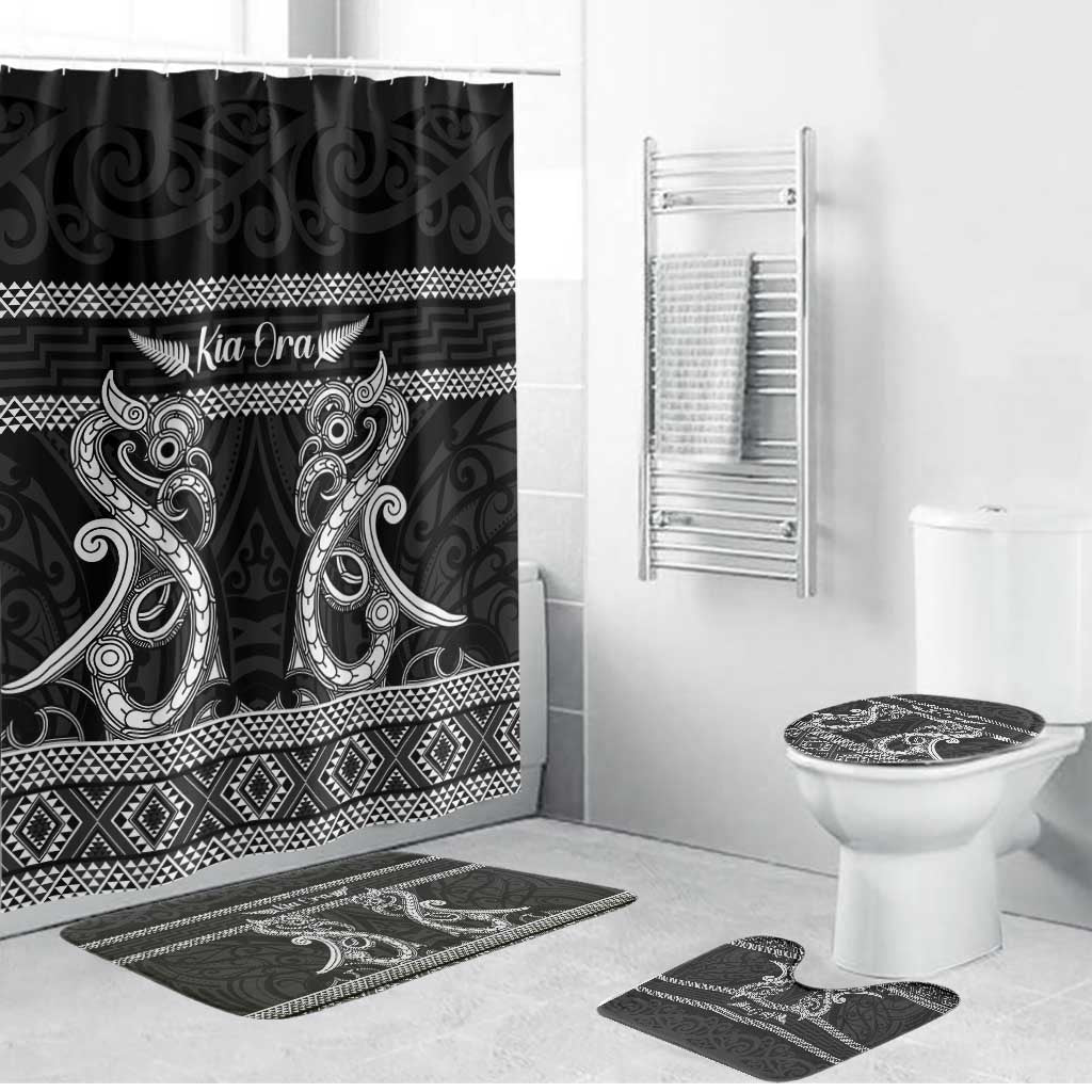 Kia Ora New Zealand Bathroom Set Maori Language Week Pango Taniko Motif - Vibe Hoodie
