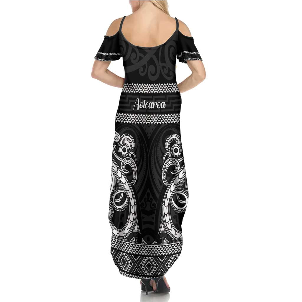 Kia Ora New Zealand Family Matching Summer Maxi Dress and Hawaiian Shirt Maori Language Week Pango Taniko Motif - Vibe Hoodie