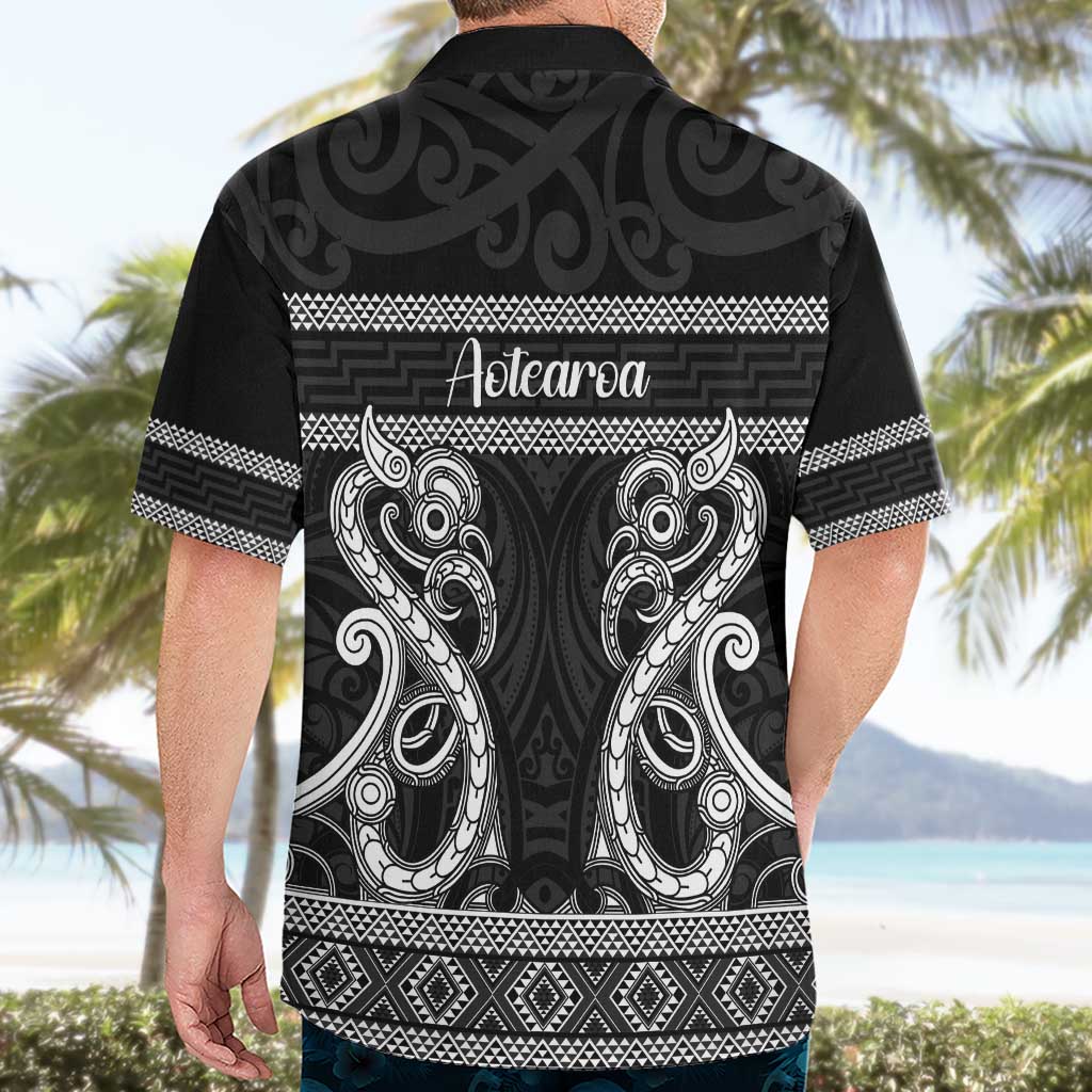 Kia Ora New Zealand Hawaiian Shirt Maori Language Week Pango Taniko Motif - Vibe Hoodie
