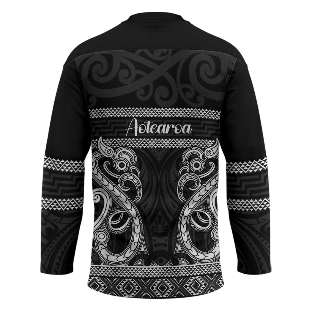 Kia Ora New Zealand Hockey Jersey Maori Language Week Pango Taniko Motif - Vibe Hoodie