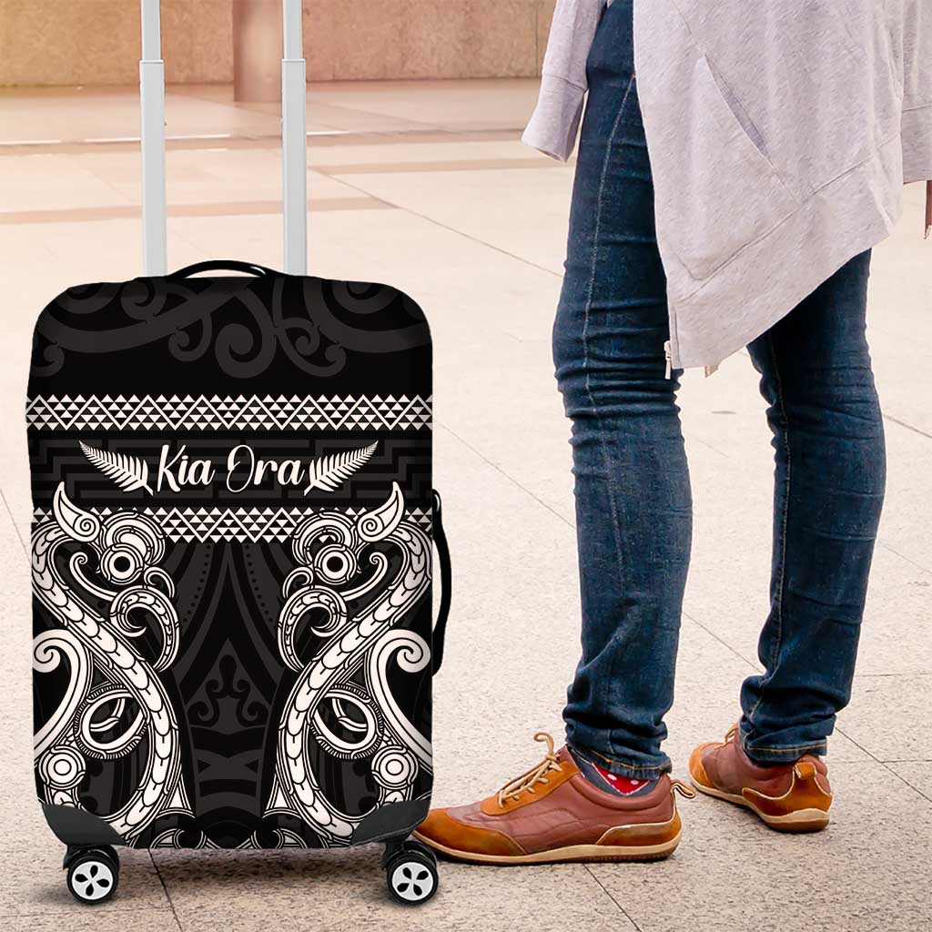Kia Ora New Zealand Luggage Cover Maori Language Week Pango Taniko Motif - Vibe Hoodie