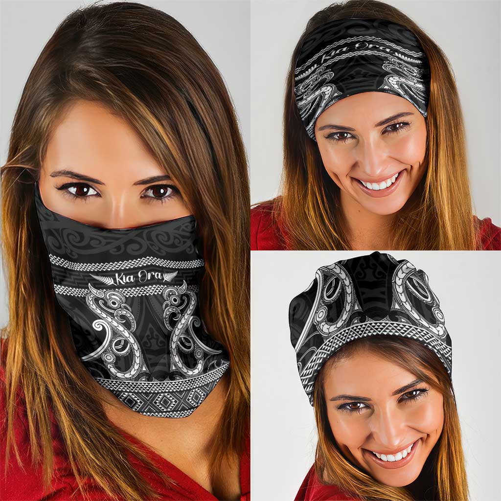 Kia Ora New Zealand Neck Gaiter Maori Language Week Pango Taniko Motif - Vibe Hoodie