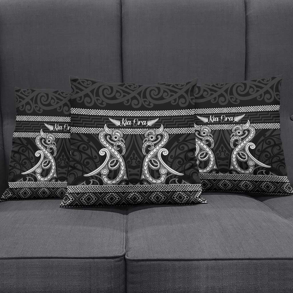Kia Ora New Zealand Pillow Cover Maori Language Week Pango Taniko Motif - Vibe Hoodie